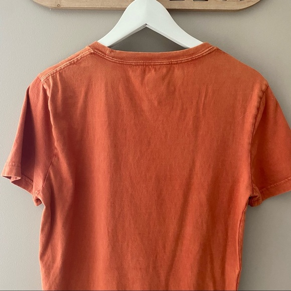 PINK Victoria's Secret Oversized Tee Shirt Orange Sz XS - Picture 8 of 10